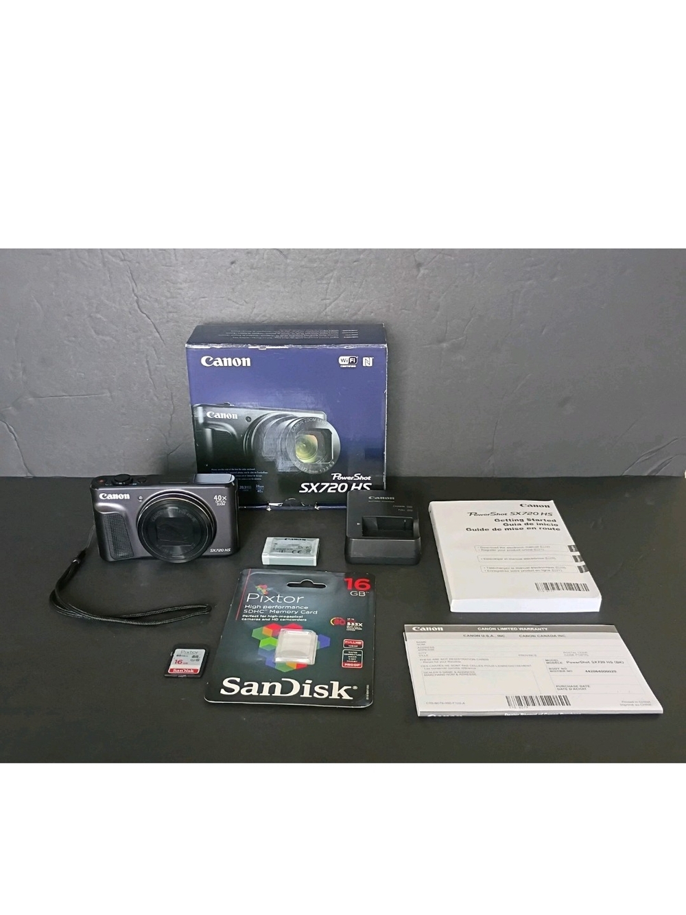 Canon PowerShot SX720 HS 20.3MP Digital Camera Black w/40x Zoom Bundle See Descr